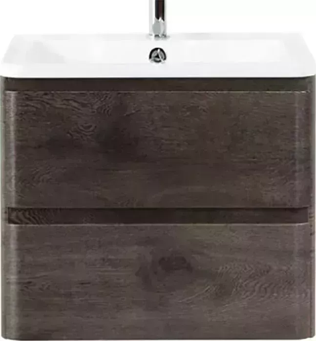 Тумба с раковиной BELBANGO с Albano 60 подвесная, Rovere Nature Grigio (Albano-600-2C-SO-RNG, BB600/455-LV-MR-ALR)