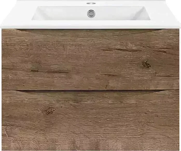 Тумба с раковиной Vincea с Mia 60х46 V.Oak (VMC-2MC600VO, VBS-13960)