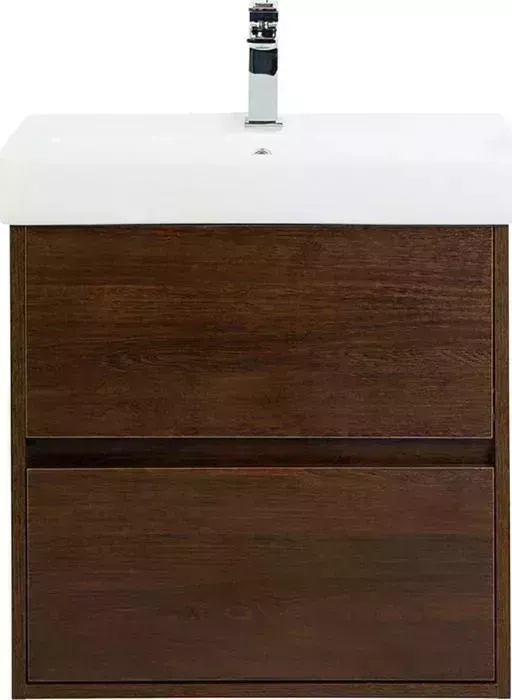 Тумба с раковиной BELBANGO с Neon 50 два ящика, Rovere Scuro (NEON-500-2C-SO-RS, 19050)