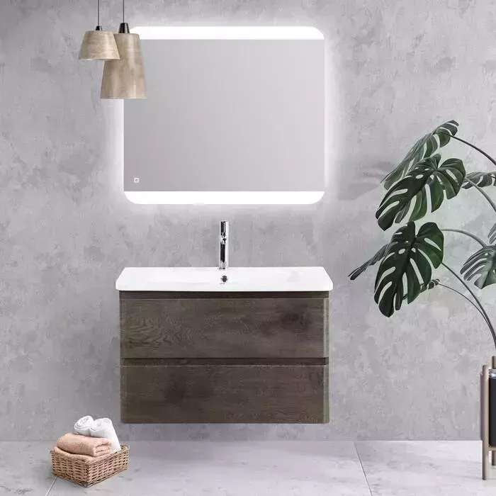 Мебель для ванной BELBANGO Albano-Cer 60 Rovere Nature Grigio