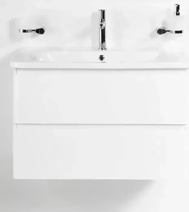 Тумба с раковиной BELBANGO с Albano-Cer 105 Bianco Lucido (ALBANO-CER-1050-2C-SO-BL, 12105-KL)