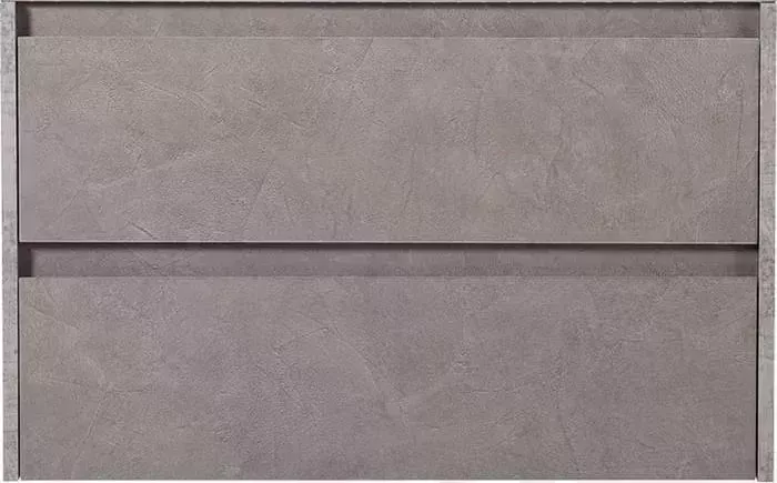 Тумба с раковиной BELBANGO с Kraft 90 два ящика, Cemento Grigio (KRAFT-900-2C-SO-CG, BB900ETL)