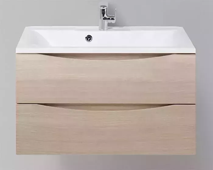 Тумба с раковиной BELBANGO с Marino-Cer 80 Rovere Grigio (MARINO-CER-800-2C-SO-RG-P, BB-0322-80-LVB)