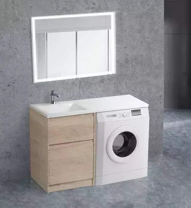 Мебель для ванной BELBANGO Kraft-Lvd 58 левая, Rovere Nebrasca Nature