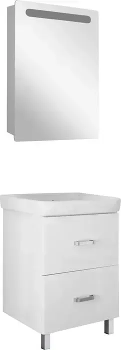 Мебель для ванной Mixline Стив 80 два ящика, белая