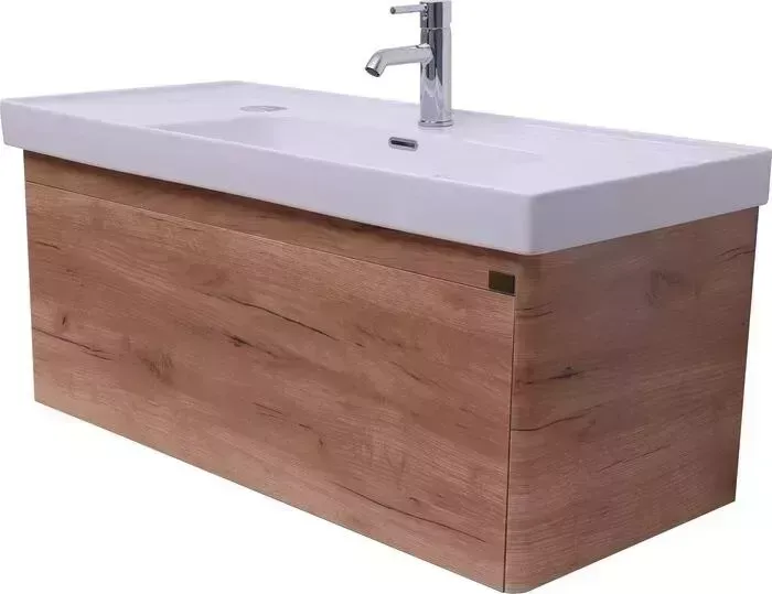 Тумба с раковиной Alcora с Quattro 97х43 дуб тортуга (31159, P-UM-CRE100/1)