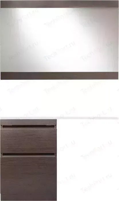 Мебель для ванной Style line Даллас Люкс 58 (120L) напольная, под стиральную машину, усиленный кронштейн, венге