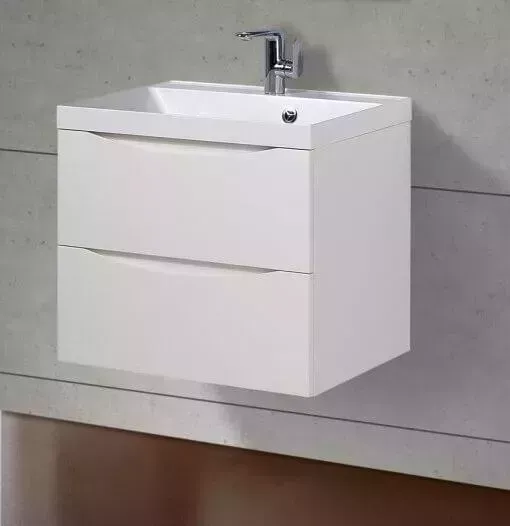 Тумба с раковиной BELBANGO с Marino 60 bianco opaco (MARINO-600-2C-SO-BO-P, BB600/450-LV-MR-AST)