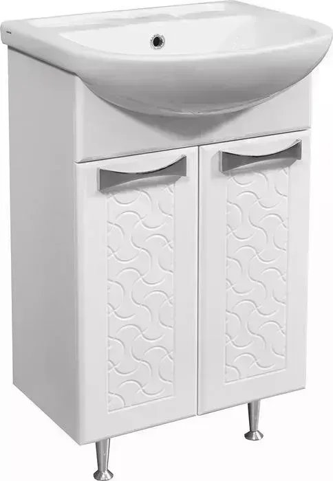 Тумба с раковиной Stella Polar с Ванда 50 белая (SP-00000200, 1WH110256)