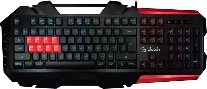 Клавиатура A4TECH Bloody B3590R механическая черный/красный USB for gamer (B3590R (BLACK+RED))
