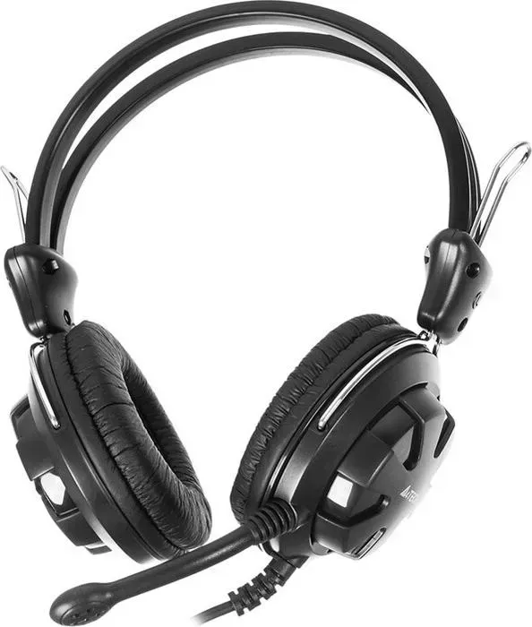 Наушники A4TECH с микрофоном HS-28 черный 2.2м накладные оголовье (HS-28 (BLACK+GREY))
