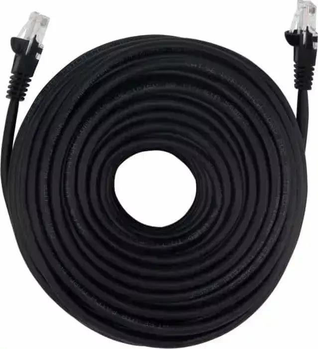 Кабель Патч-корд Buro UTP 4 пары cat5E CCA molded 25м черный RJ-45 (m)-RJ-45 (m)