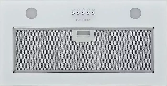 Вытяжка KRONA LUISA 600 GLASS WHITE PB встраиваемая PB