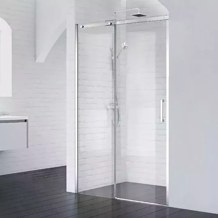 Душевая дверь BELBANGO Acqua 130х195 прозрачная, хром (ACQUA-BF-1-130-C-Cr)
