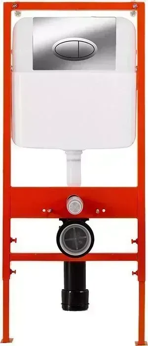 Инсталляция для унитаза BELBANGO с клавишей хром глянцевый (BB026, BB051CR)