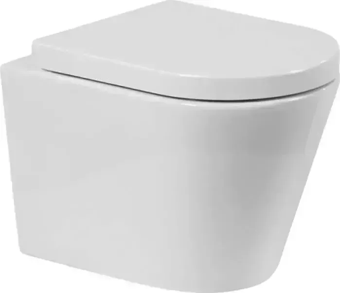 Унитаз подвесной BELBANGO Flay-R сиденье микролифт (BB053CHR, BB105SC)