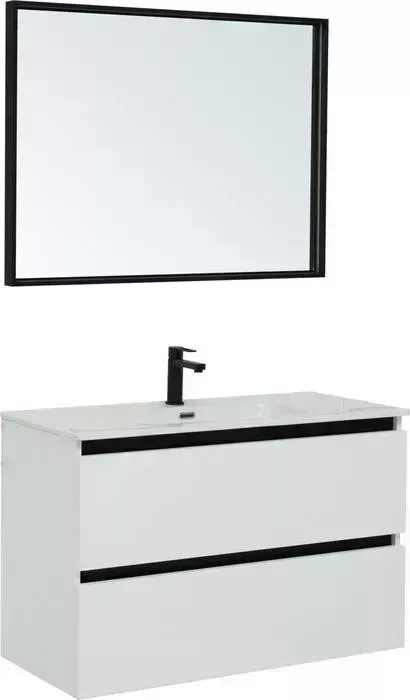 Мебель для ванной De Aqua Ариетта New 100 белый матовый