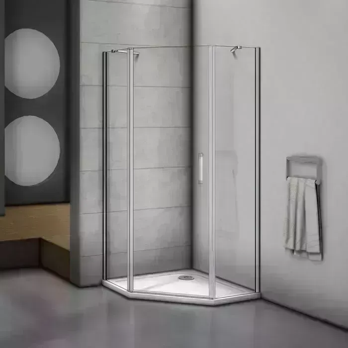 Душевой уголок Good Door Mokka PNT 100х100 прозрачные, хром матовый (PNT-100-C-WE)