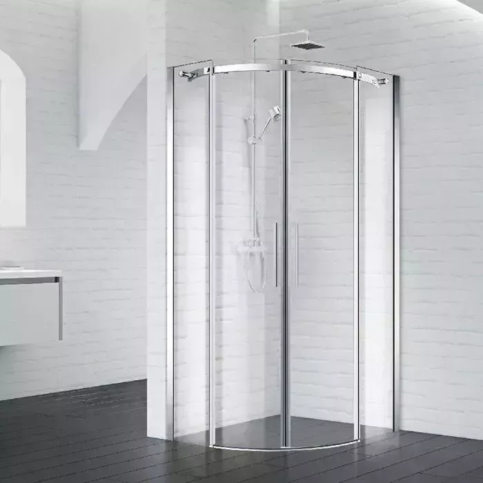 Душевой уголок BELBANGO Acqua R-2 90х90 прозрачный, хром (ACQUA-R-2-90-C-Cr)