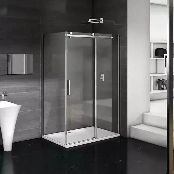 Душевой уголок Good Door Galaxy WTW+SP 160x90 с поддоном, прозрачный, хром