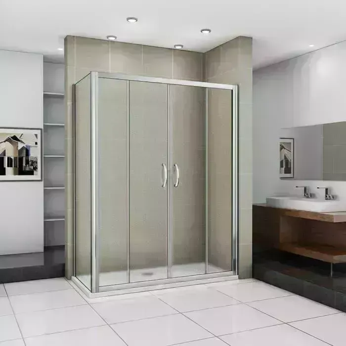 Душевой уголок Good Door Infinity WTW-TD+SP 160х80 с поддоном, матовый Grape, хром