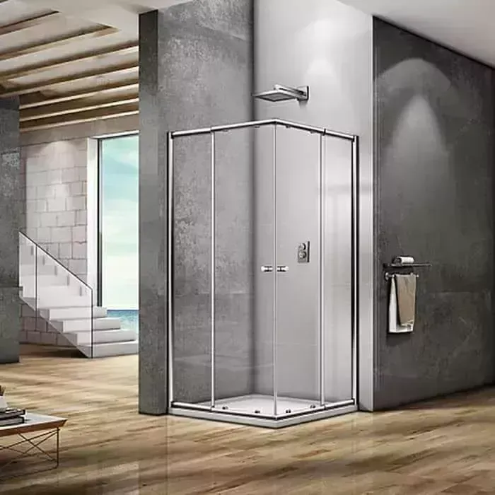 Душевой уголок Good Door Lira CR 100x90 с поддоном, прозрачный, хром