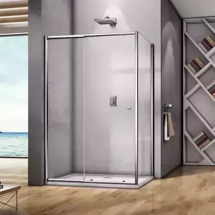 Душевой уголок Good Door Lira WTW+SP 120х90 с поддоном, прозрачный, хром (WTW-120/130)