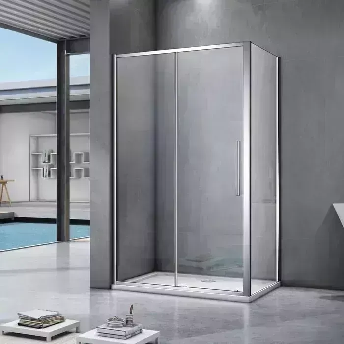Душевой уголок Good Door Idea WTW+SP 130x90 с поддоном, прозрачный, хром