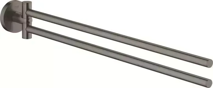 Полотенцедержатель Grohe Essentials двойной, тёмный графит матовый (40371AL1)