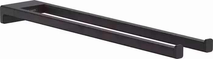 Полотенцедержатель Hansgrohe AddStoris двойной, матовый черный (41770670)