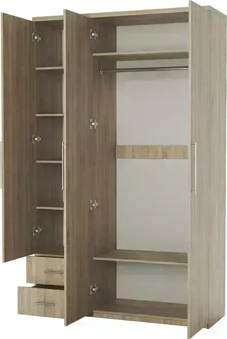 Шкаф Шарм-Дизайн трехдверный Мелодия МКЯ-32/1 150х60 дуб сонома