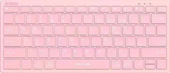 Клавиатура проводная A4TECH Fstyler FBX51C розовый USB бес BT/Radio slim Multimedia (FBX51C PINK)