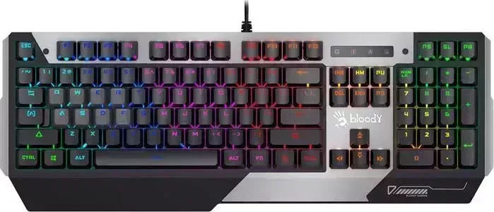 Клавиатура A4TECH Bloody B865R механическая серый/черный USB for gamer (B865R)