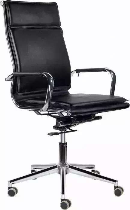 Кресло офисное Brabix Premium Kayman EX-532 экокожа хром черное (532543)