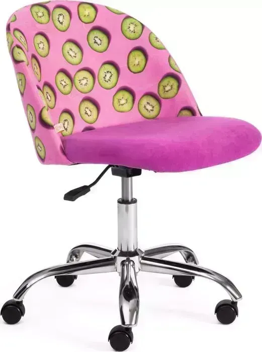Кресло офисное TetChair Melody ткань/флок, фиолетовый Botanica 06 kiwi / 138