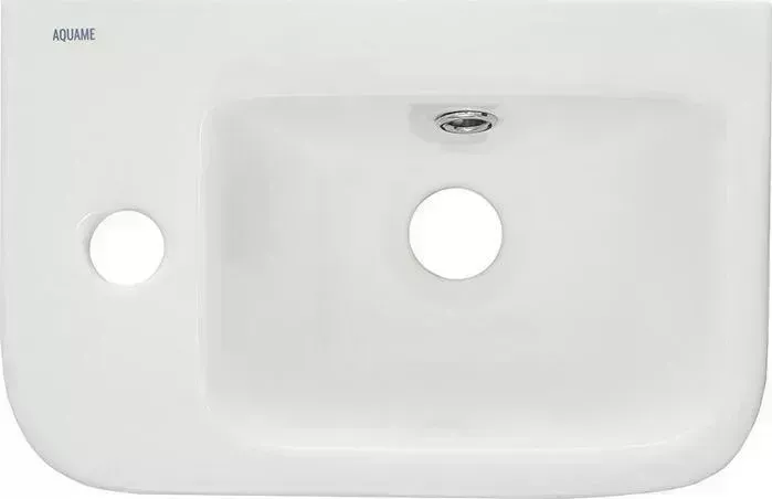 Раковина AQUAme накладная 38х25 левая (AQM5006L)