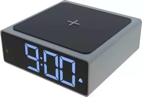 Часы-будильник с беспроводной зарядкой RITMIX RRC-900Qi Grey