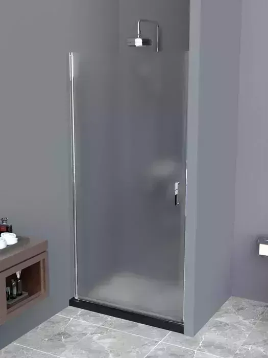Душевая дверь BELBANGO Uno 100х185 рифленое Punto, хром (UNO-B-1-100-P-Cr)