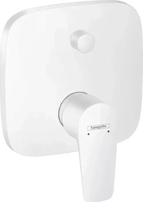 Смеситель для ванны Hansgrohe Talis E с механизмом, белый матовый (71745700, 1800180)