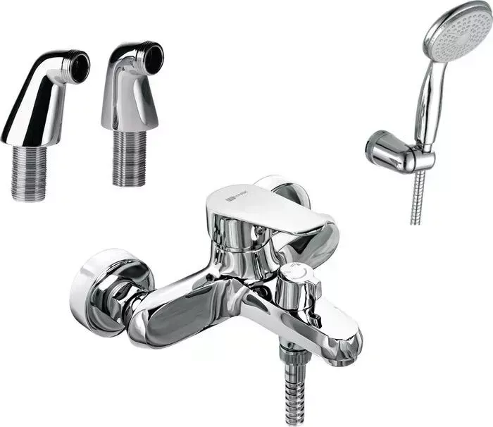 Смеситель на борт ванны LEMARK Point с душем (LM0314C, LM8556CR)