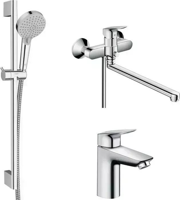Комплект смесителей Hansgrohe Logis универсальный (71402000, 71101000, 26275000)