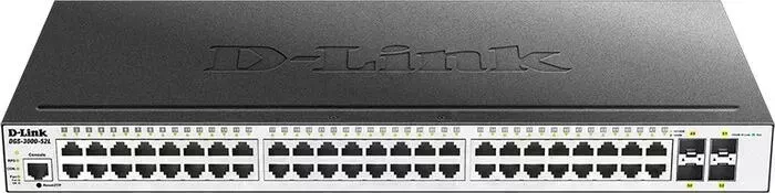 Коммутатор D-LINK DGS-3000-52L/B1A 48G 4SFP управляемый