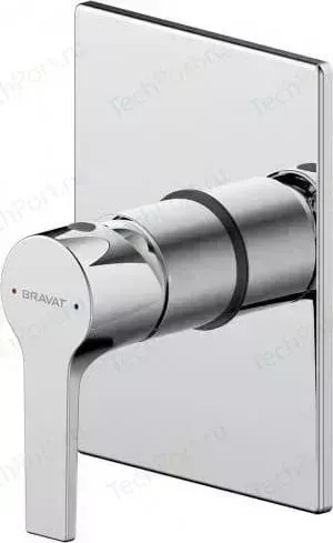 Смеситель для душа Bravat Prolate с механизмом, хром глянцевый (PB85179C-A-RUS, D999CP)