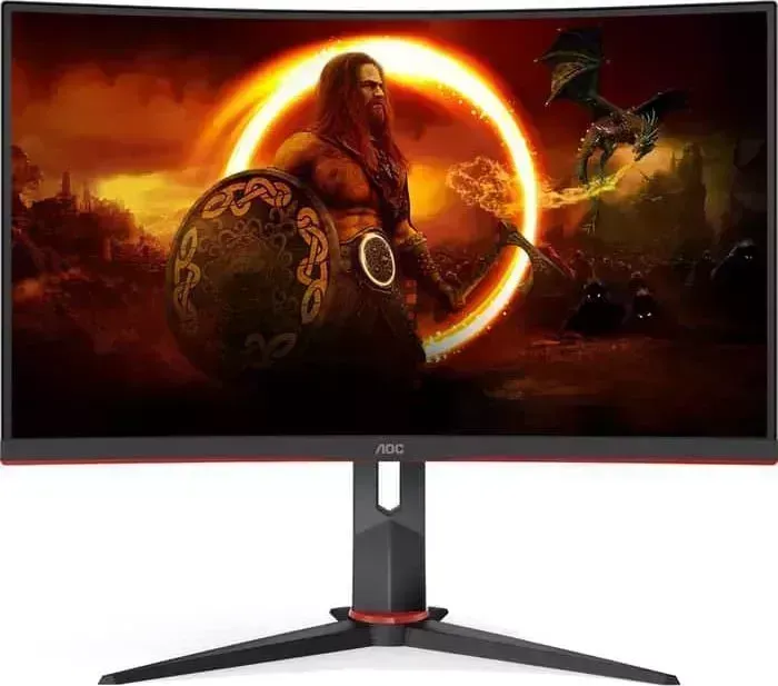 Монитор AOC 23,6" C24G2U 1500R Curved 1920x1080 165 Гц VA W 16:9 1ms VGA HDMI DP 3000:1 80M:1 178/178 250cd Speakers HAS Pivo (C24G2U/BK)