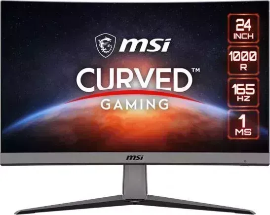 Монитор MSI MAG ARTYMIS 242C 23.6" FHD (1920x1080 (матовый)) Curved/VA/165Hz/1ms/2xHDMI(1.4)/1xDP(1.2)/metallic grey (9S6-3BA81T-012)
