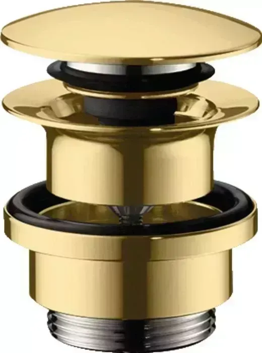 Донный клапан Hansgrohe Push-open полированное золото (50100990)