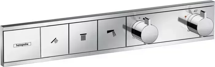 Термостат для ванны Hansgrohe RainSelect на три выхода, механизма 15311180, хром (15381000)