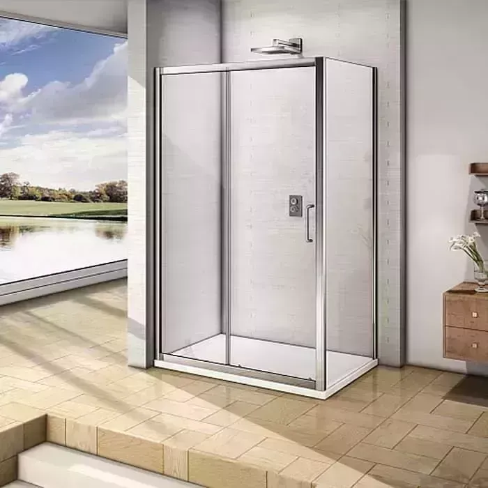 Душевой уголок Good Door Neo WTW+SP 130х100 прозрачный, хром