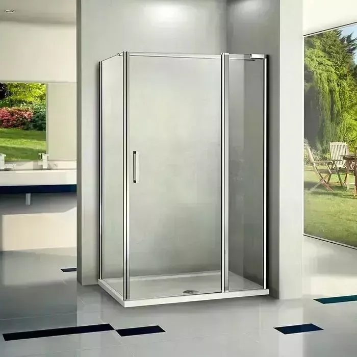 Душевой уголок Good Door Pandora WTW+SP 140x90 с поддоном, прозрачный, хром