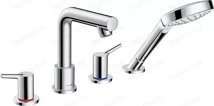 Смеситель на борт ванны Hansgrohe Talis S для механизма 13444180, хром (72418000)